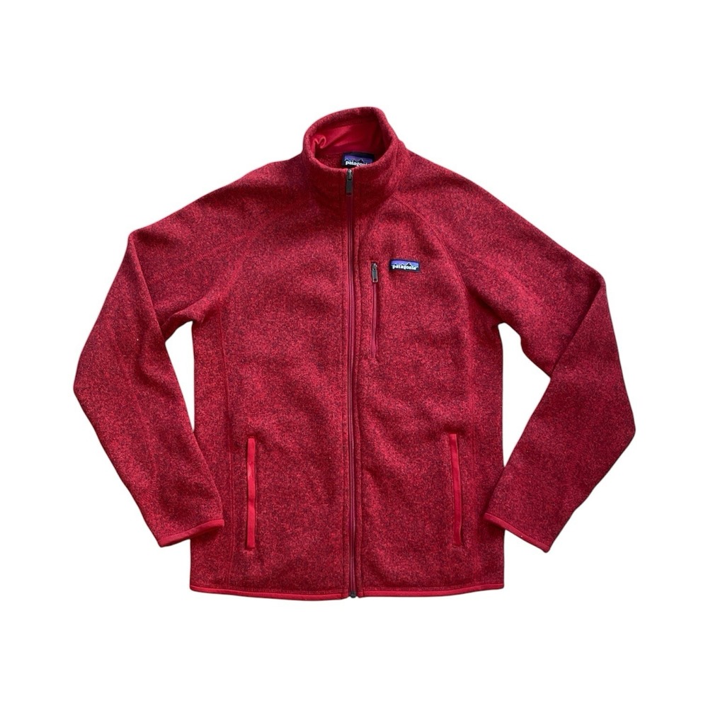 Patagonia Better Fleece Sweater Jacket Mens S Red Heather Long Sleeve Full Zip